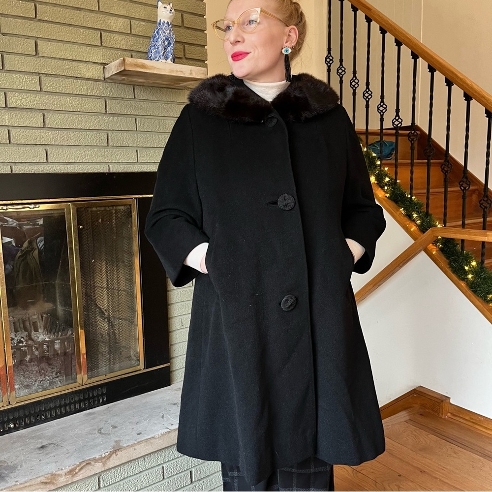 Vintage Black Wool Jacket